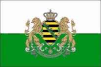 Flagge Fahne Sachsen Königreich mit großen Löwen 90 x 150 cm