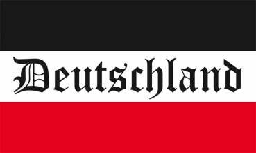 Flagge Fahne DR-Reichsflagge mit Schrift Deutschland 90x150 cm (EHD)