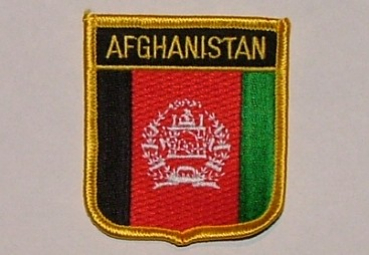 Aufnäher Afghanistan Schrift oben