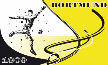 Flagge Fahne Dortmund 1 Fußballspieler Flagge 90x150 cm