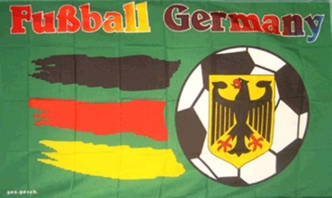 Flagge Fahne Deutschland Fussball grün (Nr. 3) 90x150 cm