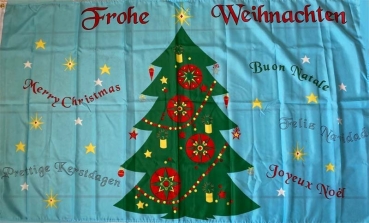 Flagge Fahne Weihnachten - Weihnachtsbaum Flagge 90x150 cm