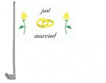 Just Married' Schriftzug-Girlande, ca. 150 cm