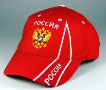 Basecap Russland mit Adler Rot