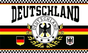 Flagge Fahne Deutschland 2 Lorbeerkranz 4 Sterne 90x150 cm