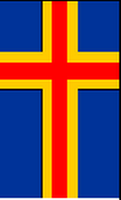 Flagge Fahne Hochformat Aaland