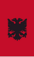 Flagge Fahne Hochformat Albanien