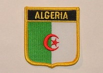 Aufnäher Algeria / Algerien Schrift oben
