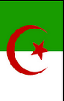 Flagge Fahne Hochformat Algerien
