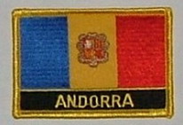 Aufnäher Andorra Schrift unten