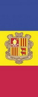Bannerfahne Andorra mit Wappen Premiumqualität