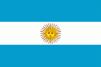 Boots / Motorradflagge Argentinien