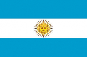 Tischflagge Argentinien 10x15cm mit Ständer Tischfahne Miniflagge