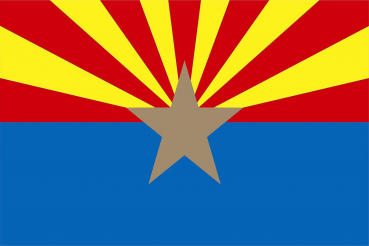 Tischflagge Arizona 10x15cm mit Ständer Tischfahne Miniflagge