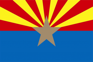Stockflagge Fahne Flagge Arizona 30 x 45 cm 