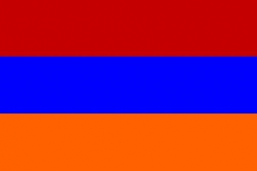 Tischflagge Armenien 10x15cm mit Ständer Tischfahne Miniflagge