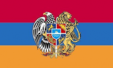 Flagge Fahne Armenien Wappen 90x60 cm *P