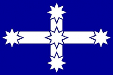 Tischflagge Australien Eureka 10x15cm mit Ständer Tischfahne Miniflagge