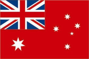 Tischflagge Australien red Ensign 10x15cm mit Ständer Tischfahne Miniflagge