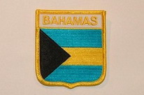 Aufnäher Bahamas Schrift oben