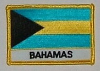 Aufnäher Bahamas Schrift unten