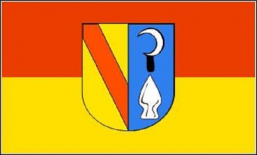 Tischflagge Bahlingen am Kaiserstuhl 10x15cm mit Ständer Tischfahne Miniflagge