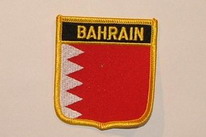 Aufnäher Bahrain Schrift oben