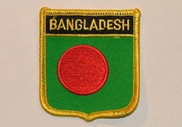 Aufnäher Bangladesh Schrift oben