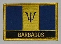 Aufnäher Barbados Schrift unten