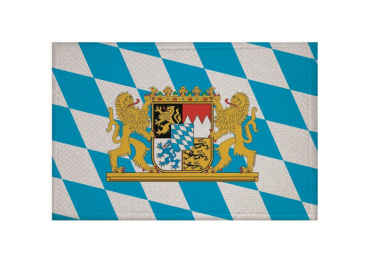 Aufnäher Patch Bayern Löwenwappen Aufbügler Fahne Flagge