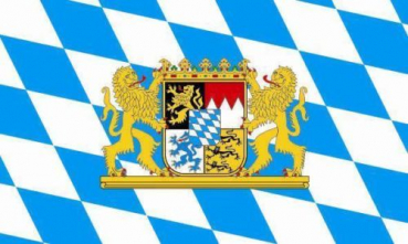 Tischflagge Bayern Löwe 10x15cm mit Ständer Tischfahne Miniflagge