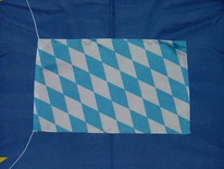 Tischflagge Bayern Raute ohne Wappen