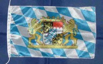 Tischflagge Bayern Wappen mit Löwen