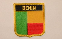 Aufnäher Benin Schrift oben
