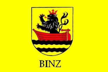 Tischflagge Binz 10x15cm mit Ständer Tischfahne Miniflagge