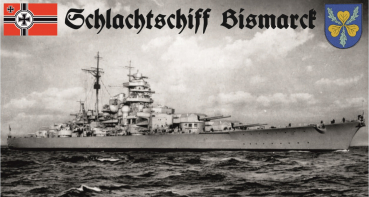Flagge Fahne Schlachtschiff Bismarck Marine