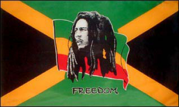 Autoaufkleber Bob Marley 8 x 5 cm