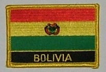 Aufnäher Bolivien Schrift unten