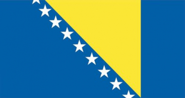 Tischflagge Bosnien 10x15cm mit Ständer Tischfahne Miniflagge