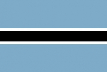 Tischflagge Botswana 10x15cm mit Ständer Tischfahne Miniflagge