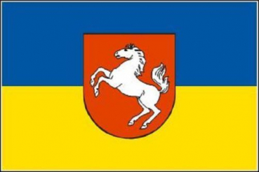 Tischflagge Braunschweig Dienst 10x15cm mit Ständer Tischfahne Miniflagge