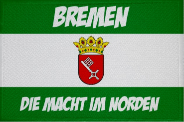 Flaggen Aufnäher Patch Bremen Fahne Flagge NEU