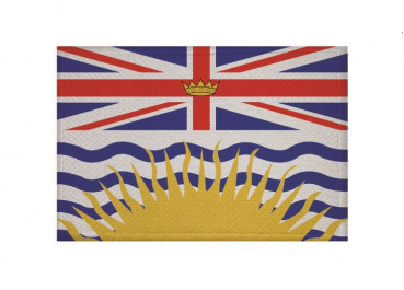 Aufnäher Patch Britisch Columbia Aufbügler Fahne Flagge
