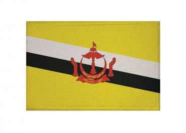 Aufnäher Patch Brunei  Aufbügler Fahne Flagge