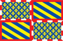 Flagge Fahne Burgund historisch Premiumqualität