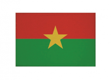 Aufnäher Patch Burkina Faso Aufbügler Fahne Flagge