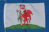 Tischflagge Cardiff
