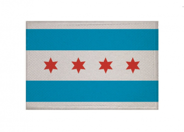 Aufnäher Patch Chicago Aufbügler Fahne Flagge