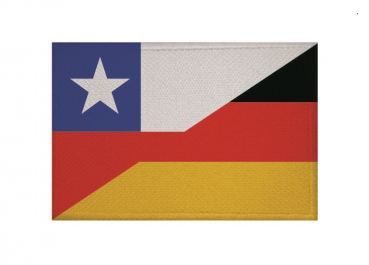 Aufnäher Patch Freundschaft Chile-Deutschland Aufbügler Fahne Flagge