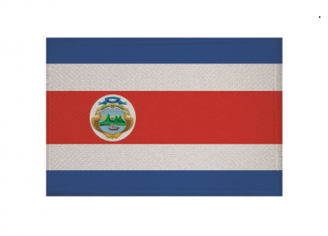 Aufnäher Patch Costa Rica Aufbügler Fahne Flagge